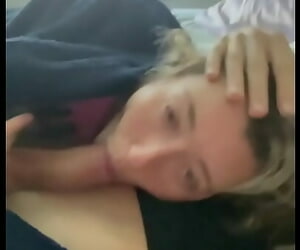 Waking him up fro a blowjob